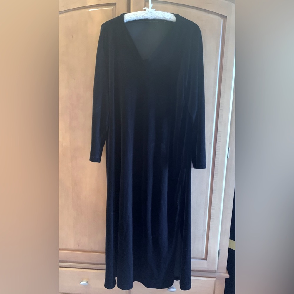 Soma Long Velvet Dress, Sz L